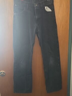 Wrangler Black Denim Jeans with Subtle Stitching